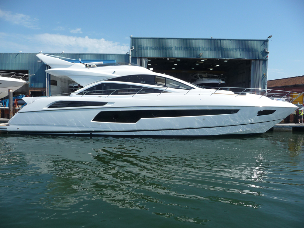 Sunseeker 68 Sport Yacht Side Deck